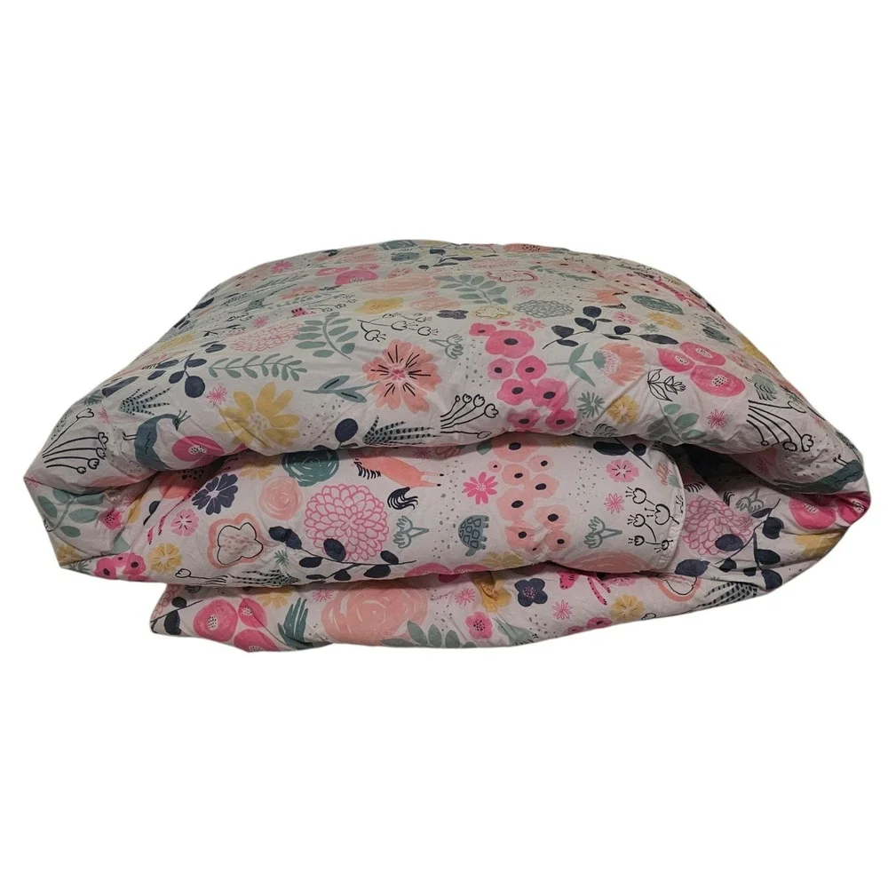 Pottery Barn Kids‎ Full/Queen Comforter 86 x 86 Sasha's Garden Animals Jungle